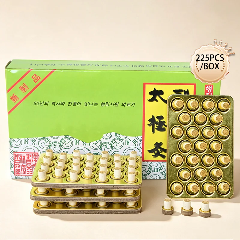 225Pcs Mini Moxa Stickers, Self-Adhesive Thick Patches for Finger/Wrist Soreness, Hands-Free Wearable Heating for Joint Comfort