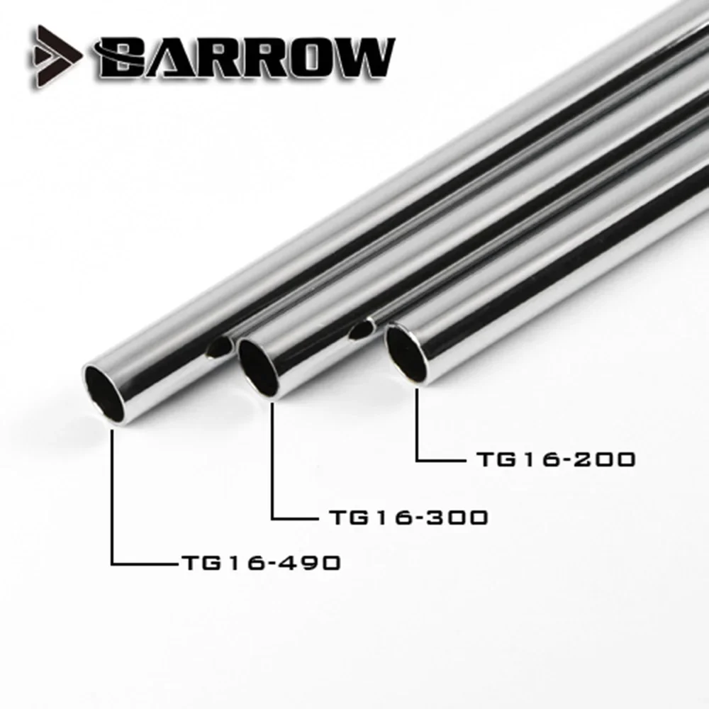 

Barrow Water Cooling Hard Tube ( OD12mm+OD14mm + OD16mm ) +1mm Thickness Metal Tubes + 20 /30 /49cm Length Brass Pipe for Cooler