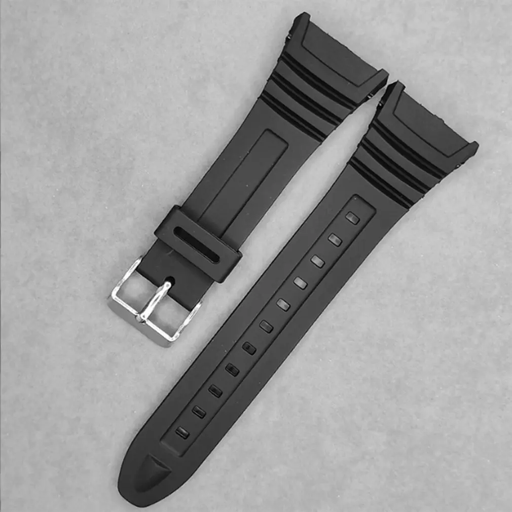 2024 New Silicone Watch Band Stainless Steel Pin Buckle Watchband for Casio W-96H Sports Men Women Strap Bracelets Fast shipping