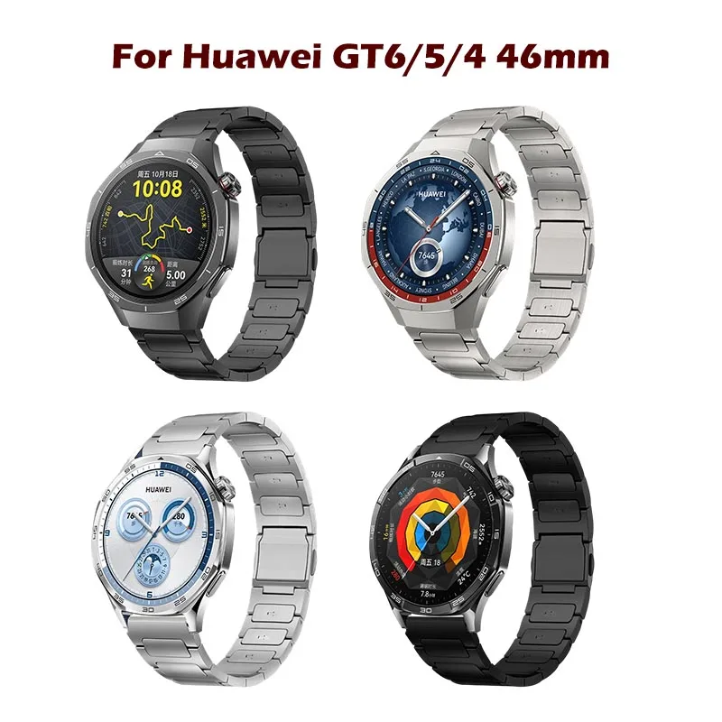 

Titanium Band for Huawei GT6/GT5 46mm 22mm Universal Watch Band with Magnetic Buckle Business Watch Band for Huawei GT4 46mm
