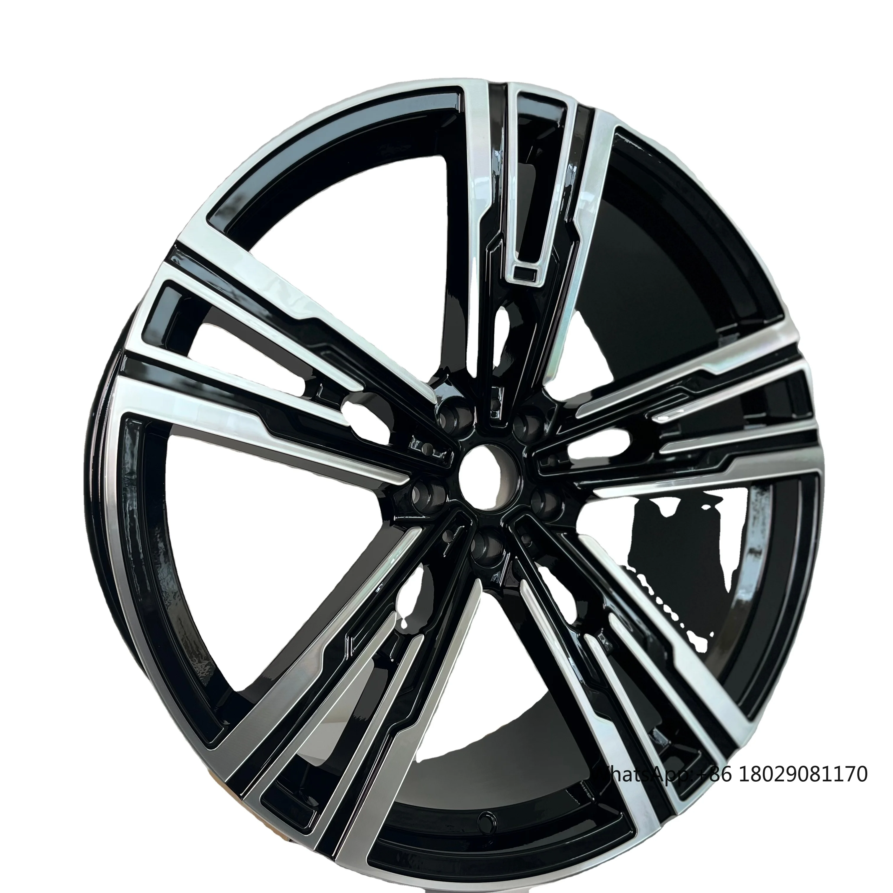 

Weiya 22*9 22*10.5 5*112 66.6 custom aluminum T-6061gloss black with machine face forged wheels fit for BMW 760 2023