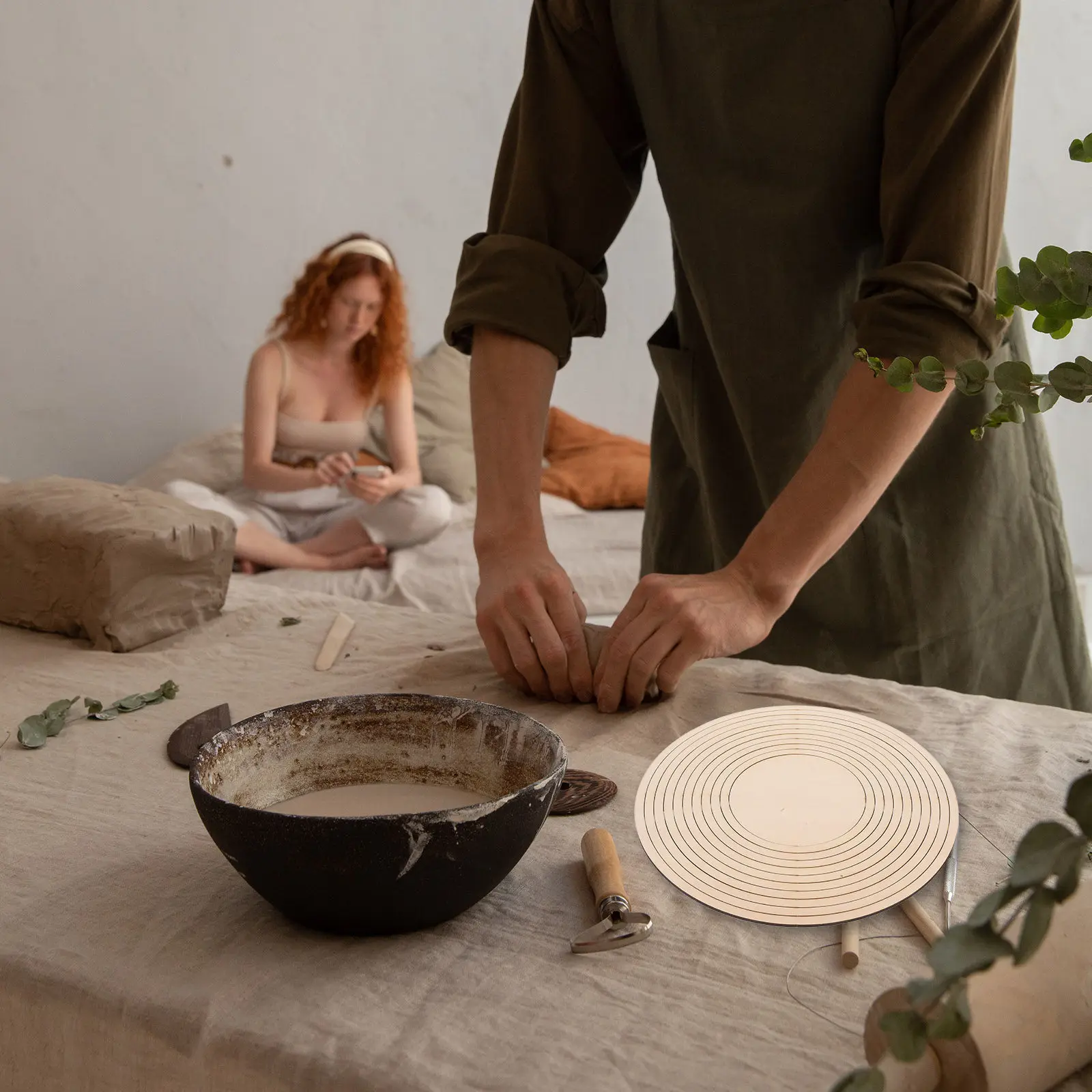 

Набор круглых деревянных концентрических направляющих для гончарных работ, инструменты для резки глины, моделирования керамики, DIY, формовки и скульптуры