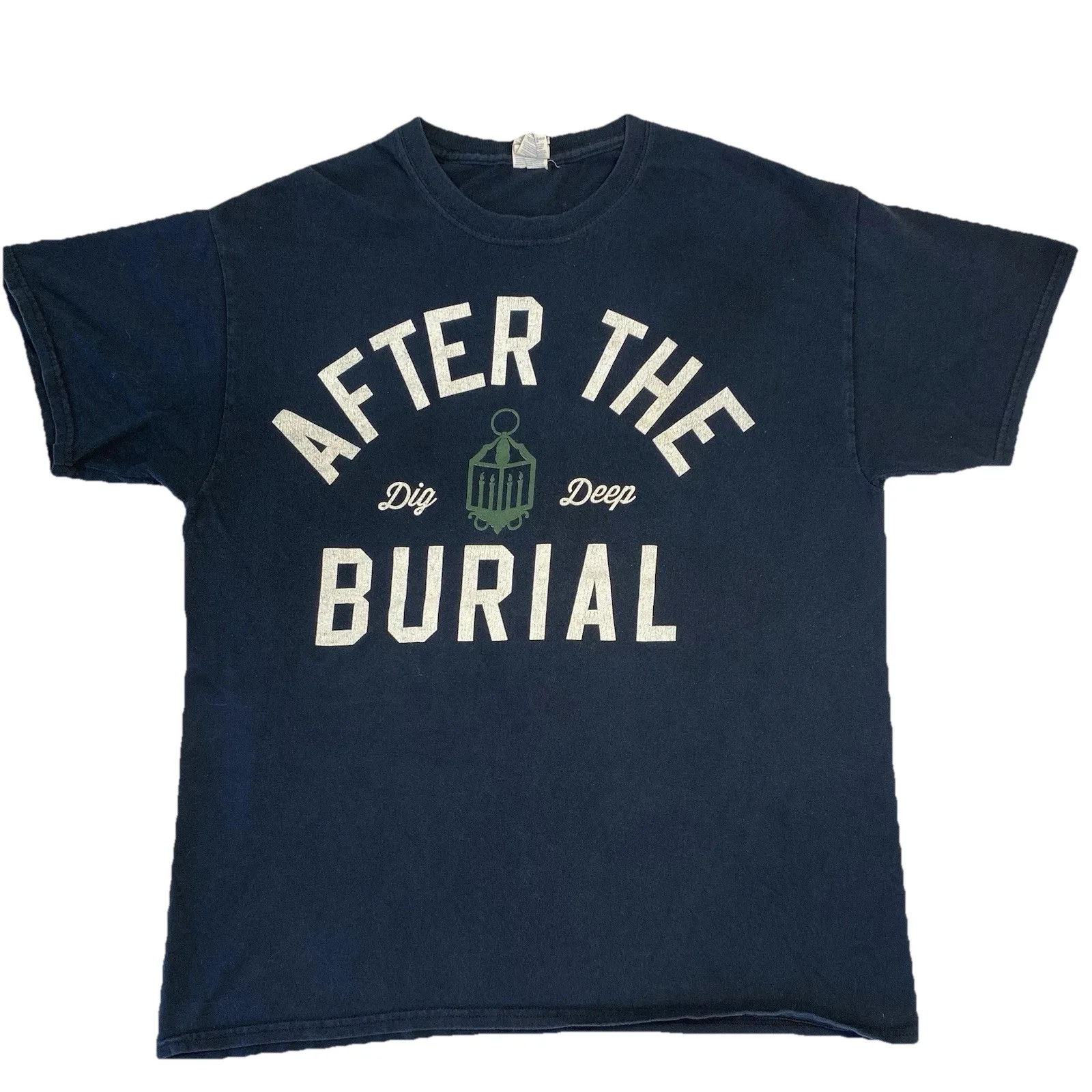 VTG Metal Band Shirt After the Burial Dig Deep Double Sided Black Y2K Core Large