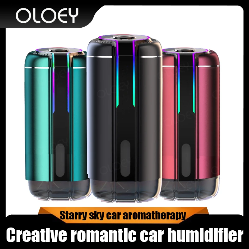 

Creative romantic car humidifier aromatherapy sprayer, beautiful colorful starry sky lights
