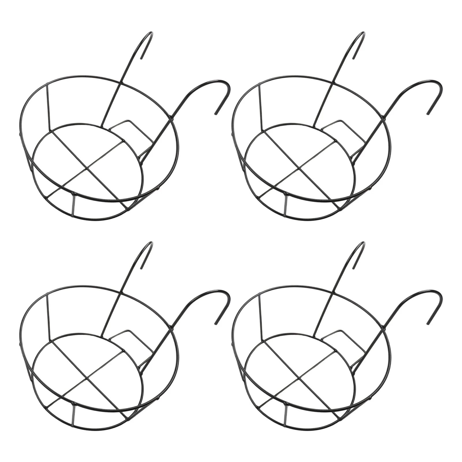 

Round Plant Holder Flower Pot Rack Garden Decoration Elegant Design Indoor Outdoor Use Versatile Display Anti-Rust Iron