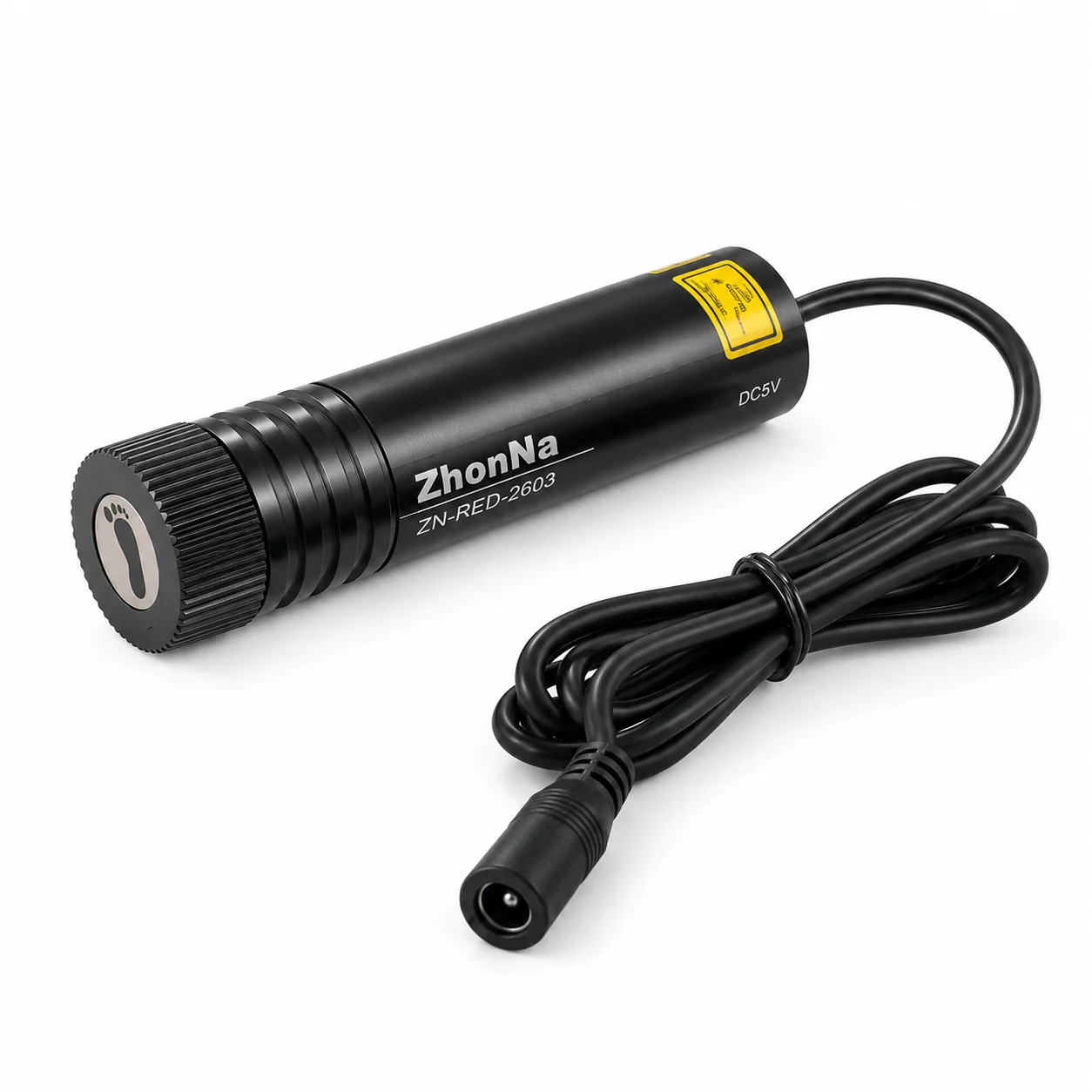 Support de localisation laser pour le travail du bois ZhonNa 25x100mm, motif d'empreintes rouges, métal, DIY, USB, portable, intérieur/extérieur, module LD en option