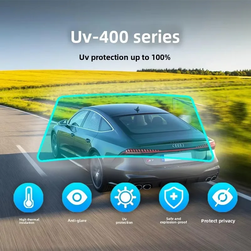 WQ-400 Series PET Car Window Sun Film UV Blocking Heat Insulating Full Roll Wholesale