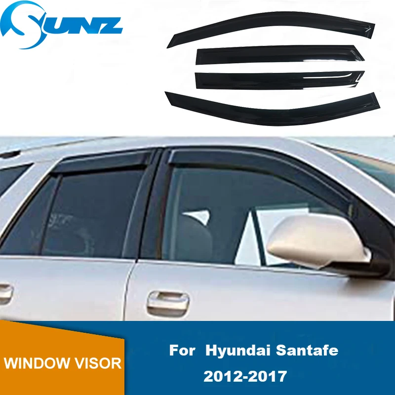 

Side Window Deflectors For Hyundai Santafe Santa fe 2012 2013 2014 2015 2016 2017 Window Visor Car Wind Shield Sun Rain Visors