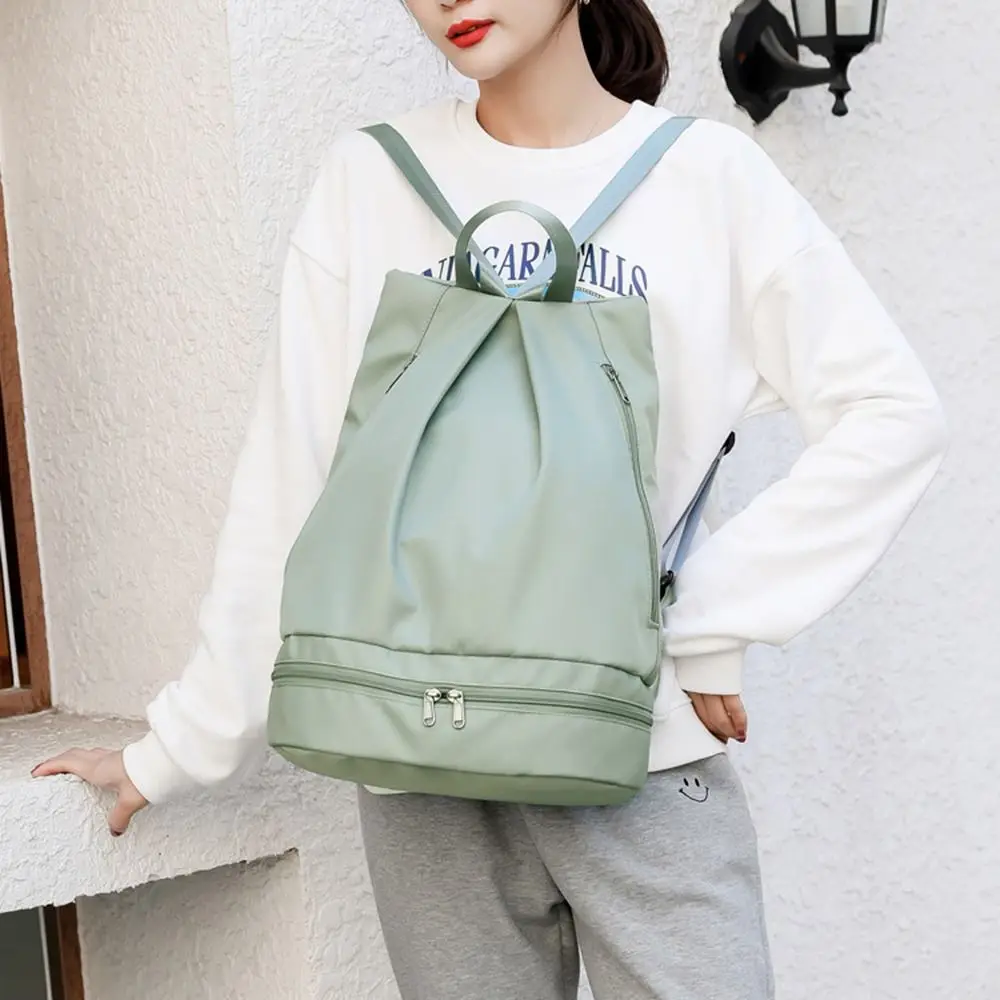 Wet Dry Separation Fitness Bag Waterproof Large Capacity Travel Handbag Expansion Foldable Sports Shoulder Tote Climbing