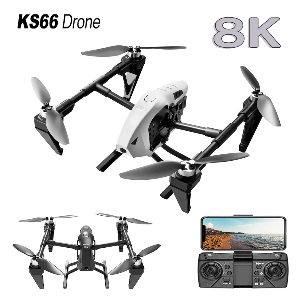 

KS66 mini drone quadcopter professional 8K/6K high-definition dual camera brushless obstacle avoidance optical flow positioning