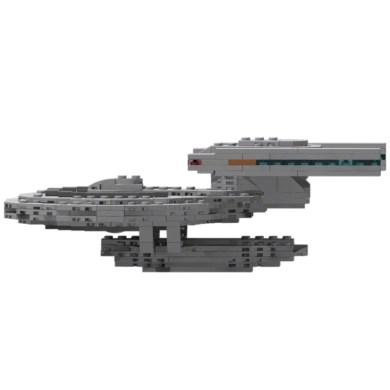

406pcs MOC Springfield-Class Starship Smooth Edition Building Blocks Christmas Gift Solve the problem Children's observation