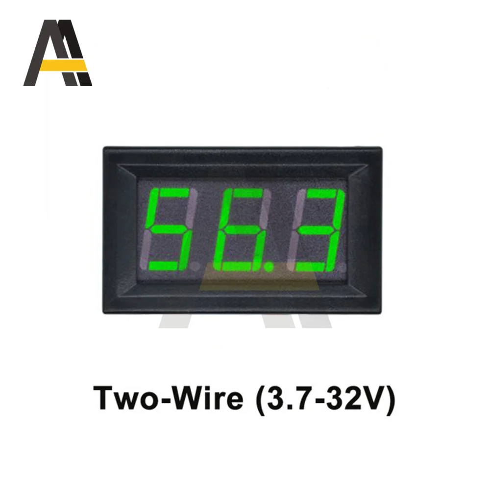 0.36 cal woltomierzem LED DC 0-100V miernik napięcia dla reflektor motocyklowy samochodu V bateria 3 Bit 2 /3 drutu 3.7-32V Tester pojemności 5V 12V 24