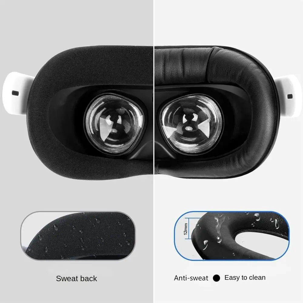 Anti-sweat Eye Mask Cleanable Light Blocking Face Cover Better VR Vision High-quality VR Glasses Accessories for Oculus Quest 2