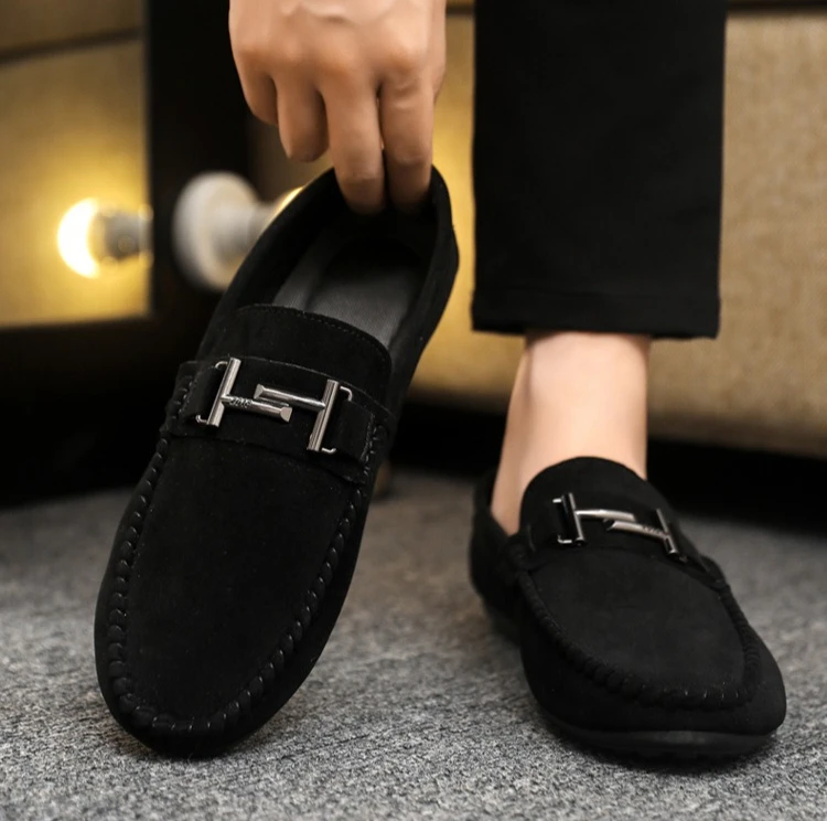 Frühling/Sommer Mode Herren Casual Slipper Rutschfeste Slip-On Schuhe Herren Fahrschuhe – Detail 9