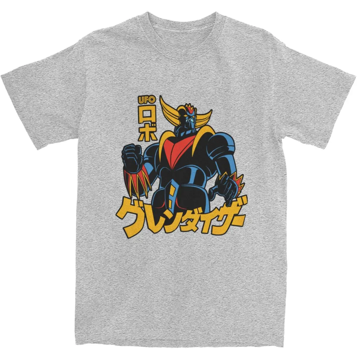 Men Women Japan Robot UFO Robot Grendizer Raid T-Shirts Apparel Vintage Cotton Goldrake T Shirt Top Tee Clothes Adult