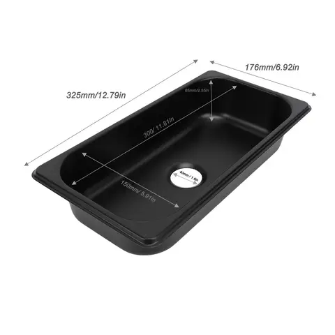 Infälld handfat för båt, reptålig handfat för husbil, lätt att rengöra, värmebeständig, mångsidig, rostfri, stor invändig kapacitet för 10 best sales husvagnsdiskho - №7