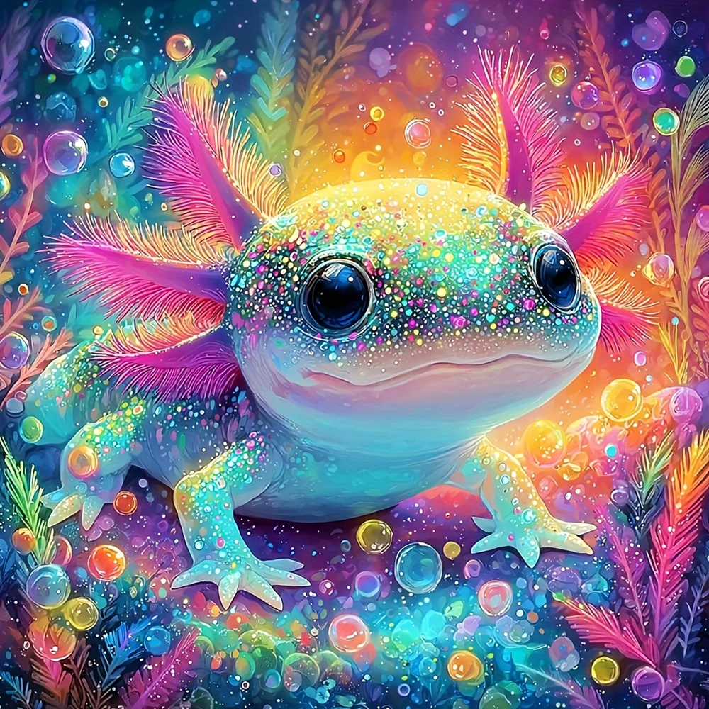 

EverShine DIY 5D Diamond Painting Axolotl Mosaic Salamander Full Drill Embroidery Cartoon Animal New Arrivals Handicrafts Gift