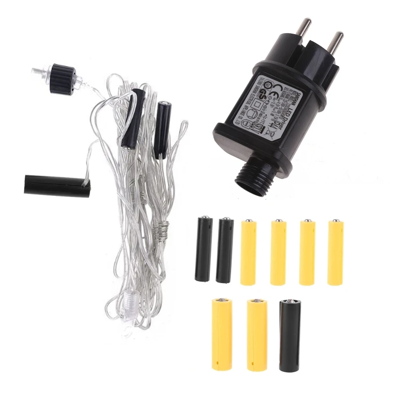 3-in-1 AA AAA Battery Eliminators Power Supply Adapter Cable 4.5V 3V Dummy Battery Repalce for Christmas LED Lights Toy