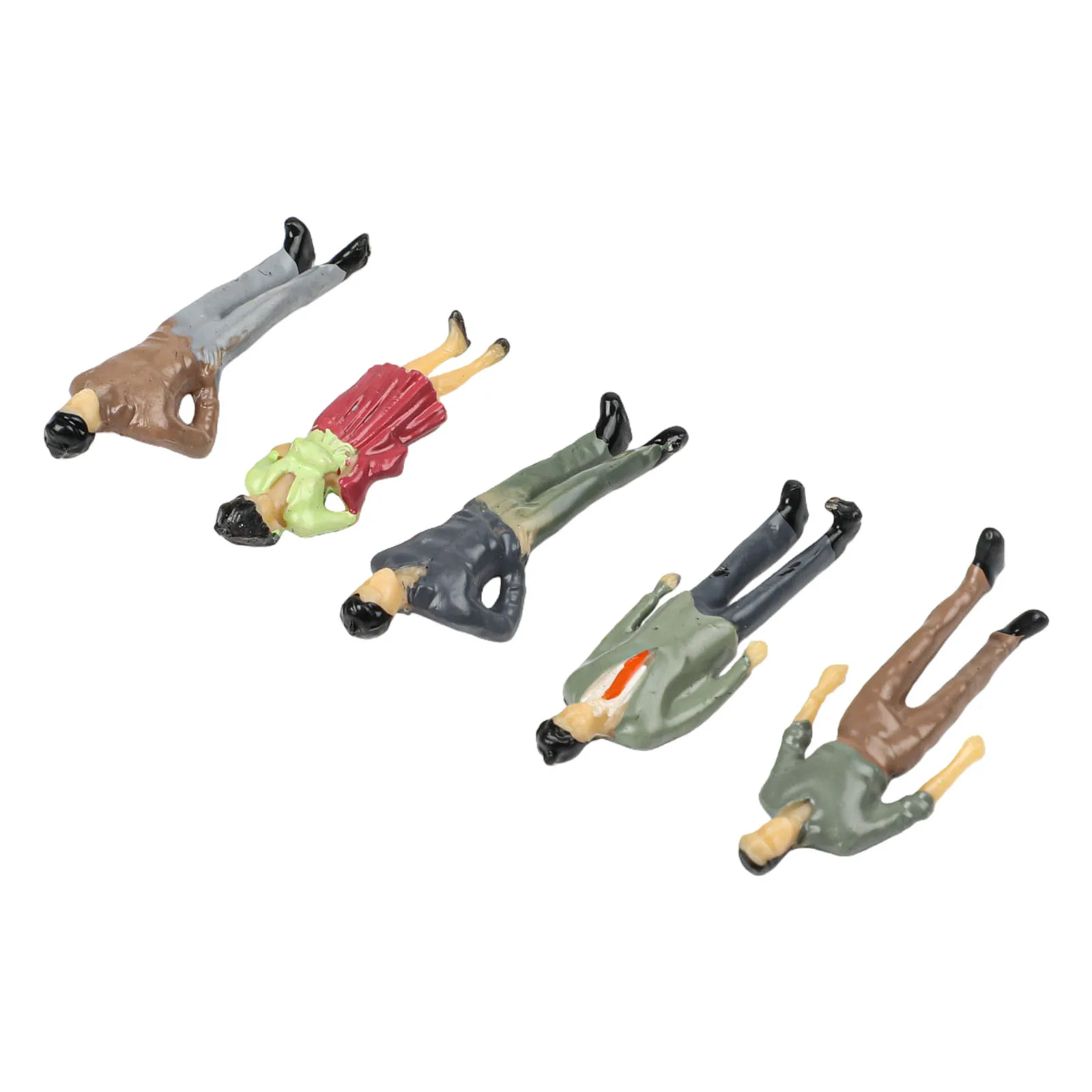 25Pcs Mixed Color 36mm Tall Model Train Passenger People Figures 1:50 Scale Plastic Crowd For Railway Park Street Scene Diorama