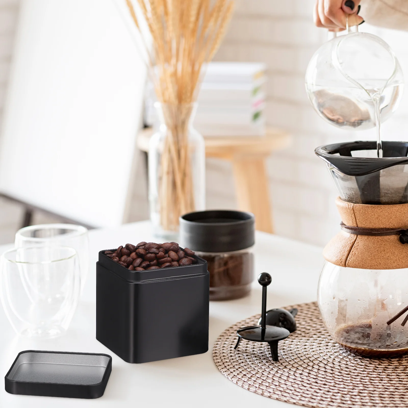 

10Pcs Small Metal Tin Box Rounded Edge Portable Airtight Storage Container Tinplate Candy Jewelry Case Tin Box with Lid