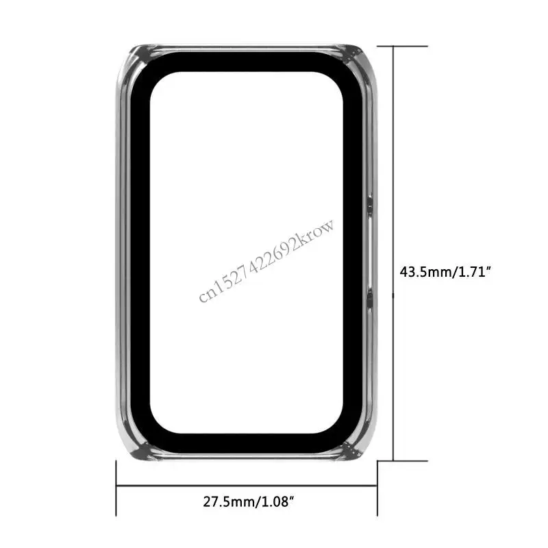 R9CB Protective Cover Watch for Case Band 6 Smartwatch Cover for Shell Screen Protector for Smart Wristband