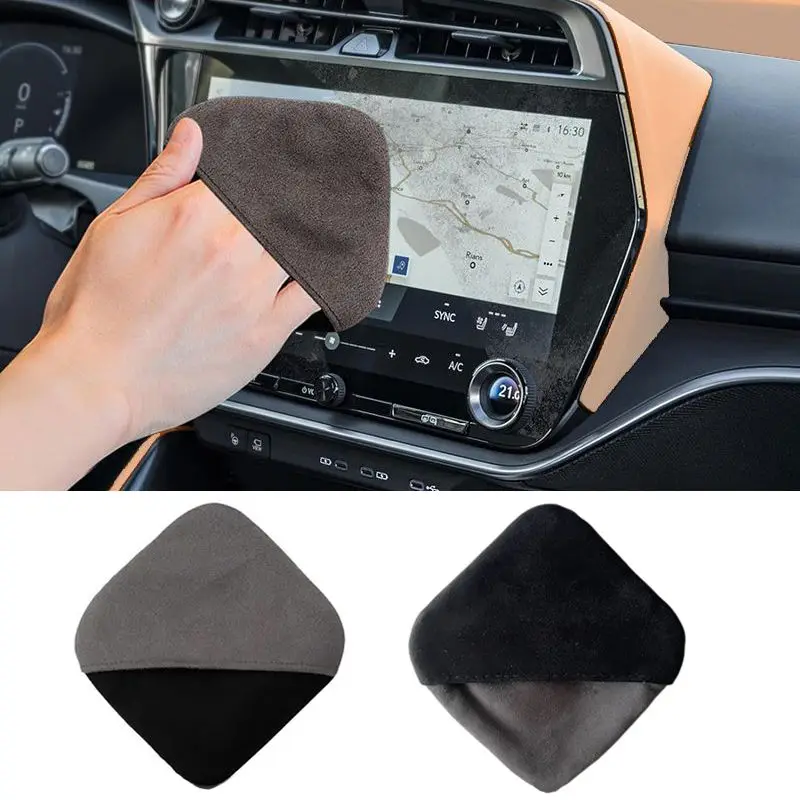 1/2pcs Car Touch Screen Cleaning Cloth, Double Side Microfiber Cleaning Cloth for Car and Glass Screens for Laptops