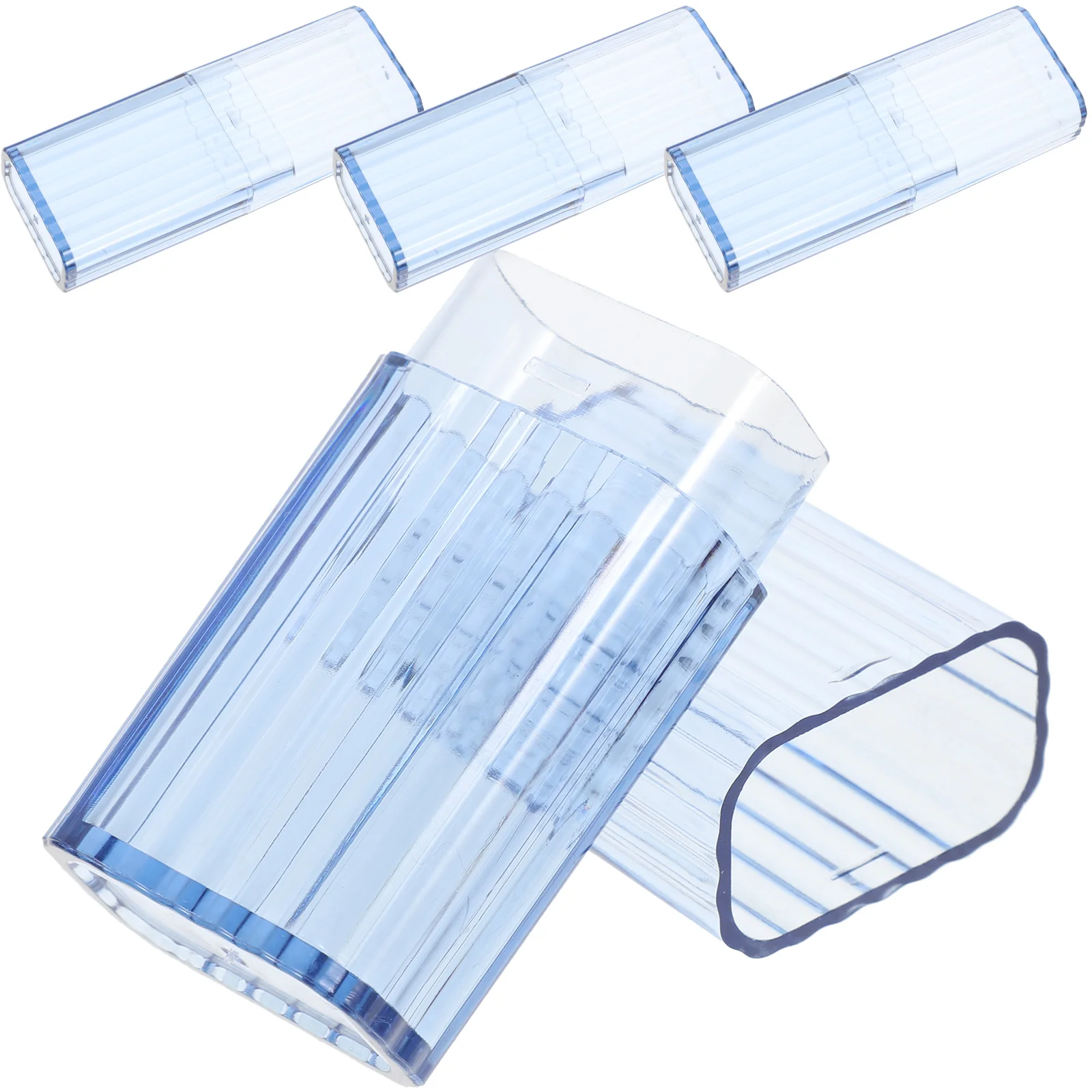 

4pcs Cotton Swab Storage Box Organizer Containers Dispenser Holder Toothpick Portable Travel Boxes Household Pad Container