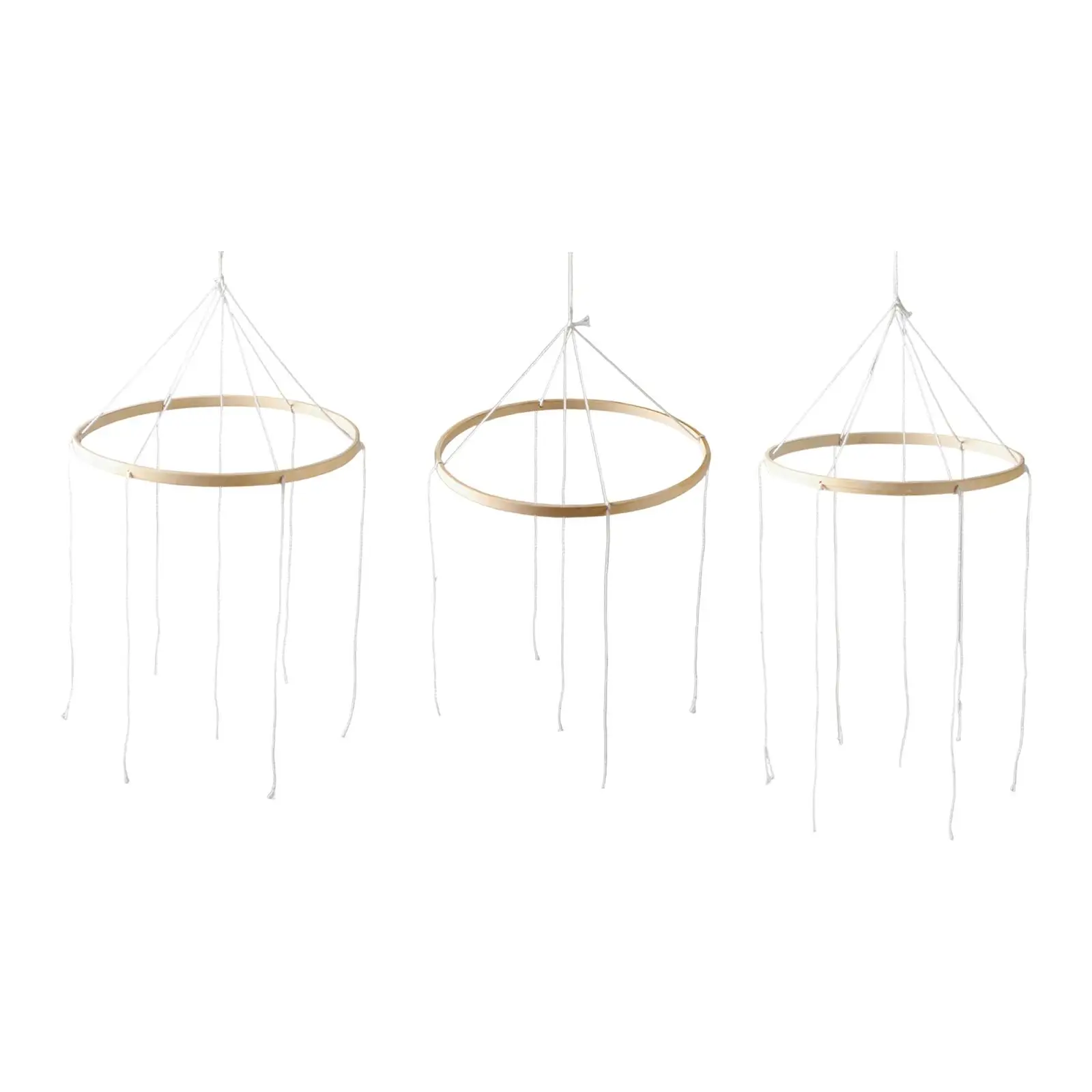 Babybedje Mobiel Frame Decoratief voor Slaapkamer Balkon Plafond Windgong Hangend DIY