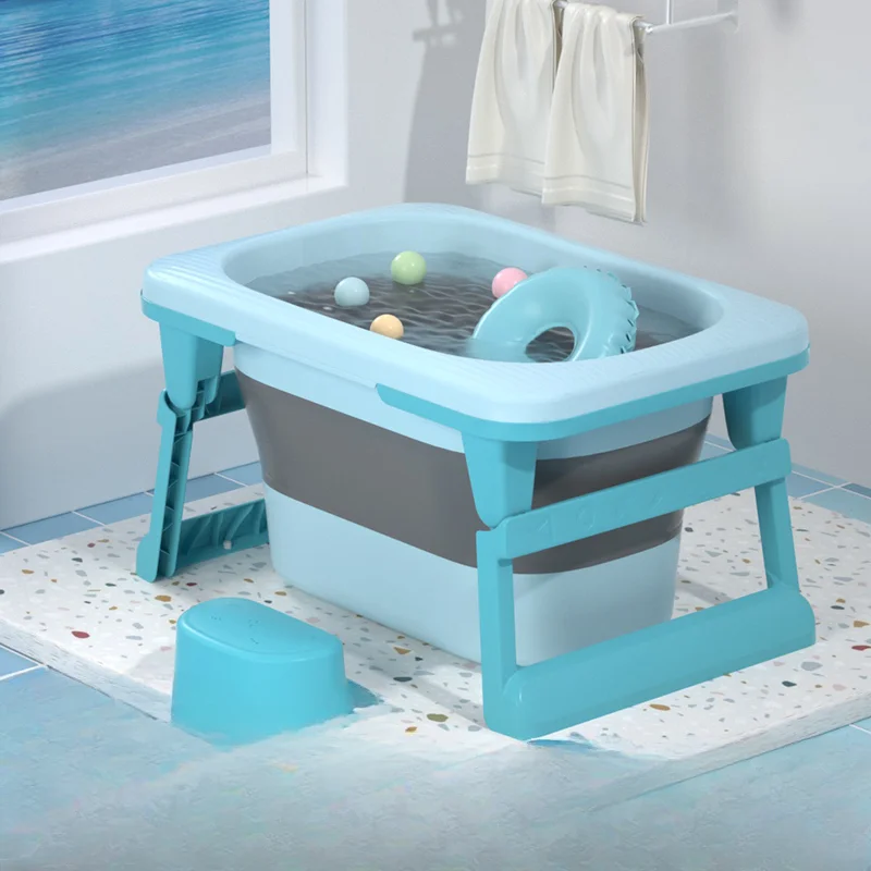 Bath Portable Bathtub Anti Slip Shower Room Bathroom Folding Bathtub Plastic Baignoire Pliable Adullte Bathroom Tina Para Pies