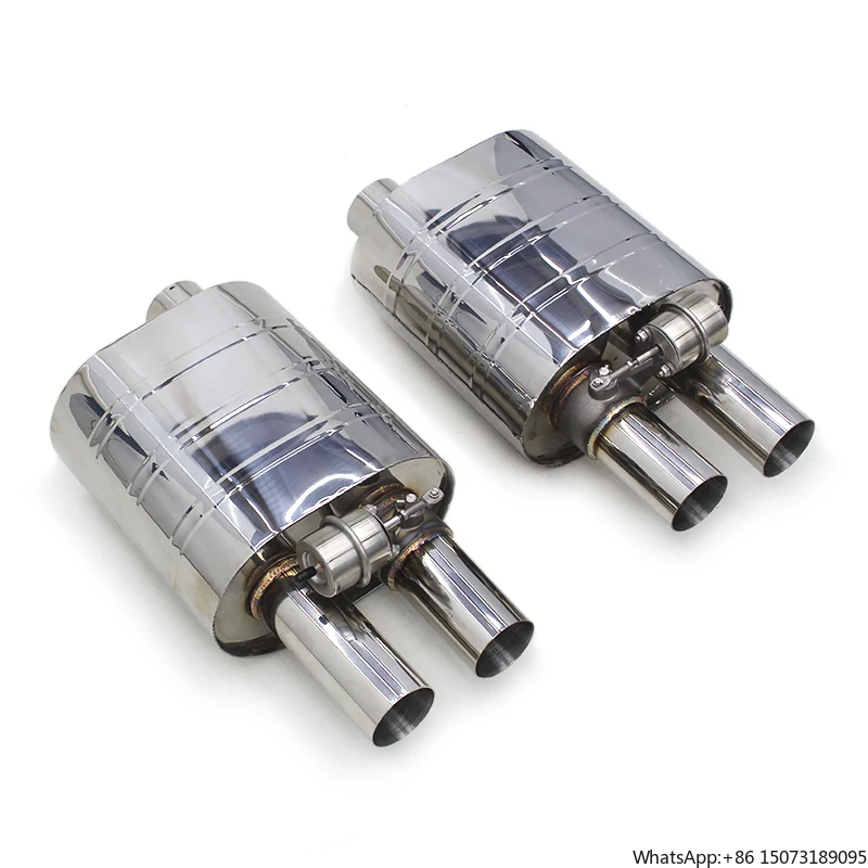 

AUTO Universal Muffler for Various Models Racing Car Stainless Steel Exhaust Pipe Muffler with Vacuum Valve Car Exhaust System