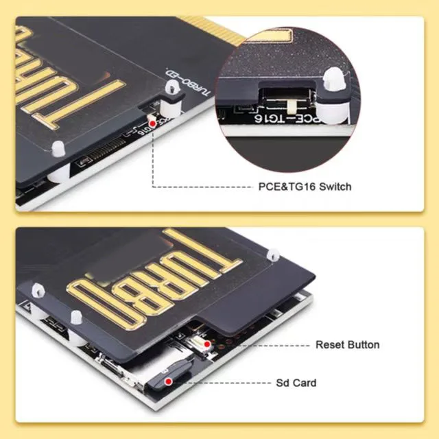 Die Neueste PCE Turbo GrafX 600 in 1 Spiel Patrone für PC-Motor Turbo GrafX Spiel Konsole Karte