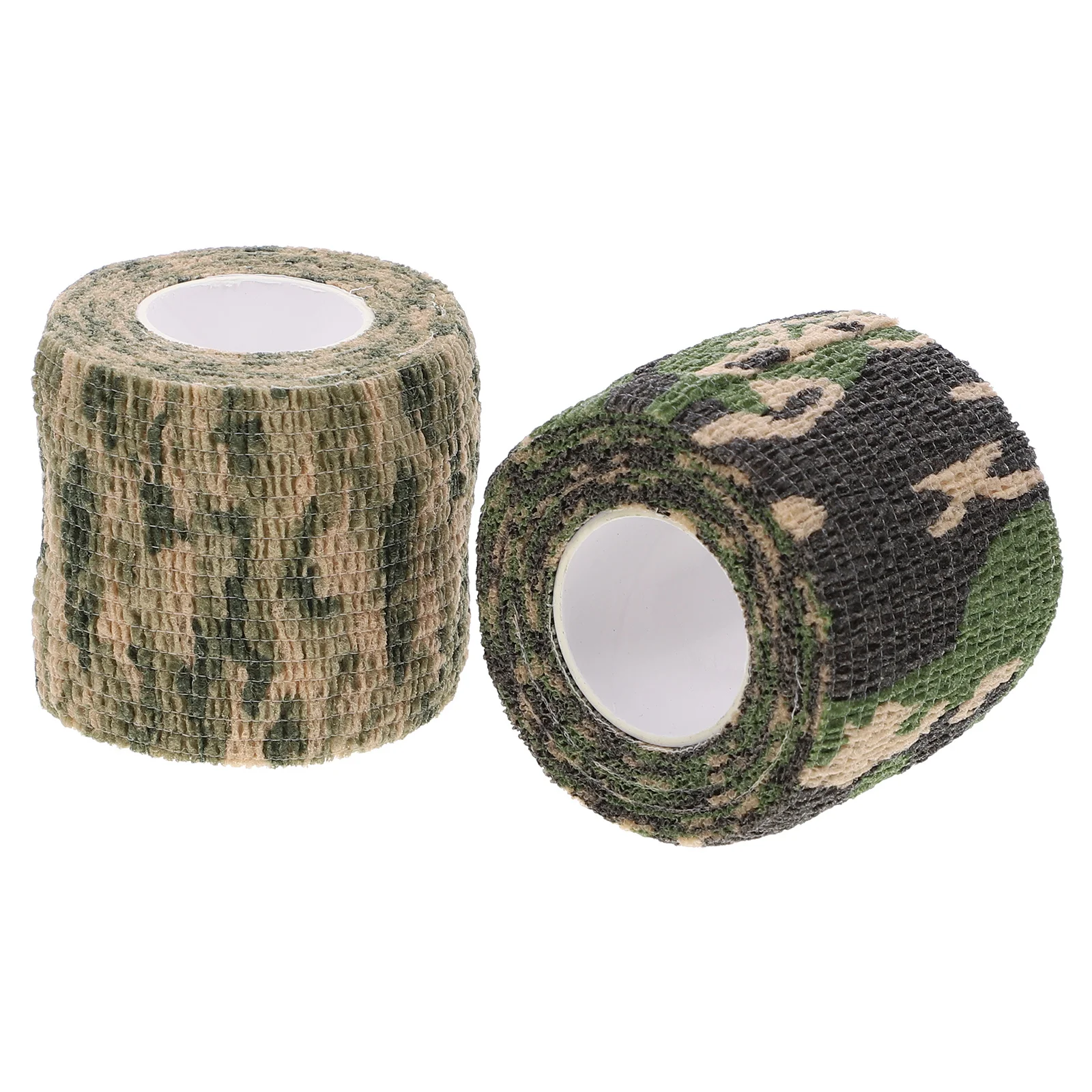 Cintas de camuflaje, 2 rollos, banda protectora deportiva, envoltura elástica, aislamiento, resistencia al agua, uso exterior, cinta de camuflaje