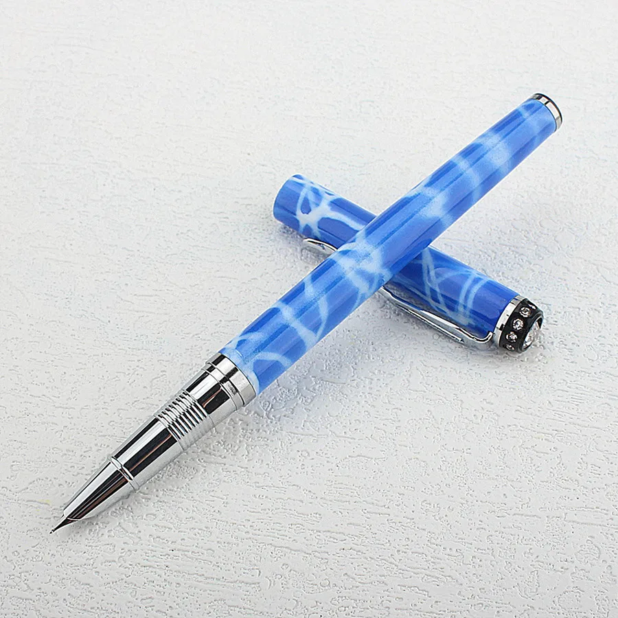 Jinhao 301 Metal Fountain Pen Popular EF F NIB Business Office School Supplies Writing Stationery