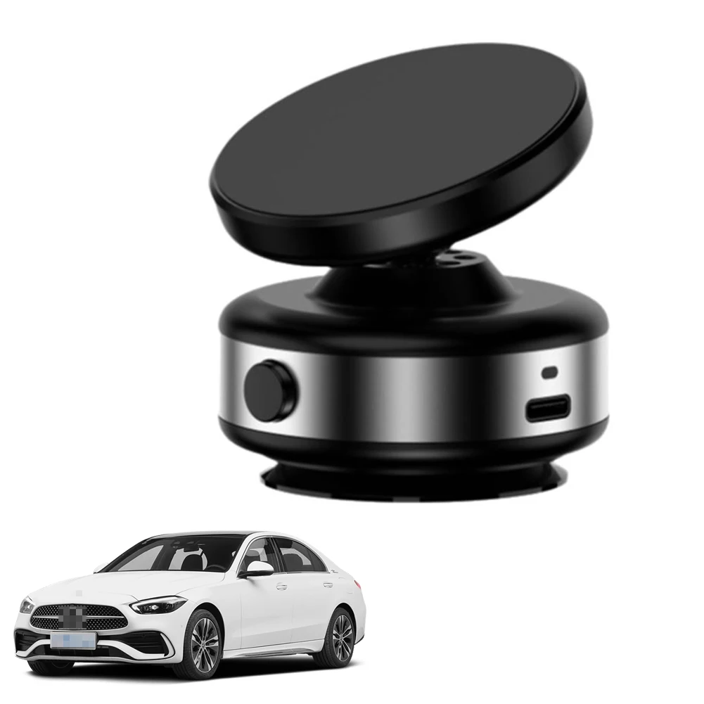 

1-2pcs Magnetic Phone Holder 360 Rotatable Vacuum Adsorption Bracket Mini Mobile Phone Mount Stand for iPhone 15 14 13 Huawei