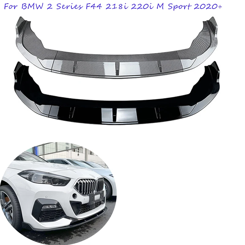 

For BMW 2 Series F44 M Sport 218i 220i 2020 2021+ Car Accessories Front Bumper Lip Side Splitter Spoiler Deflector Guards Cover