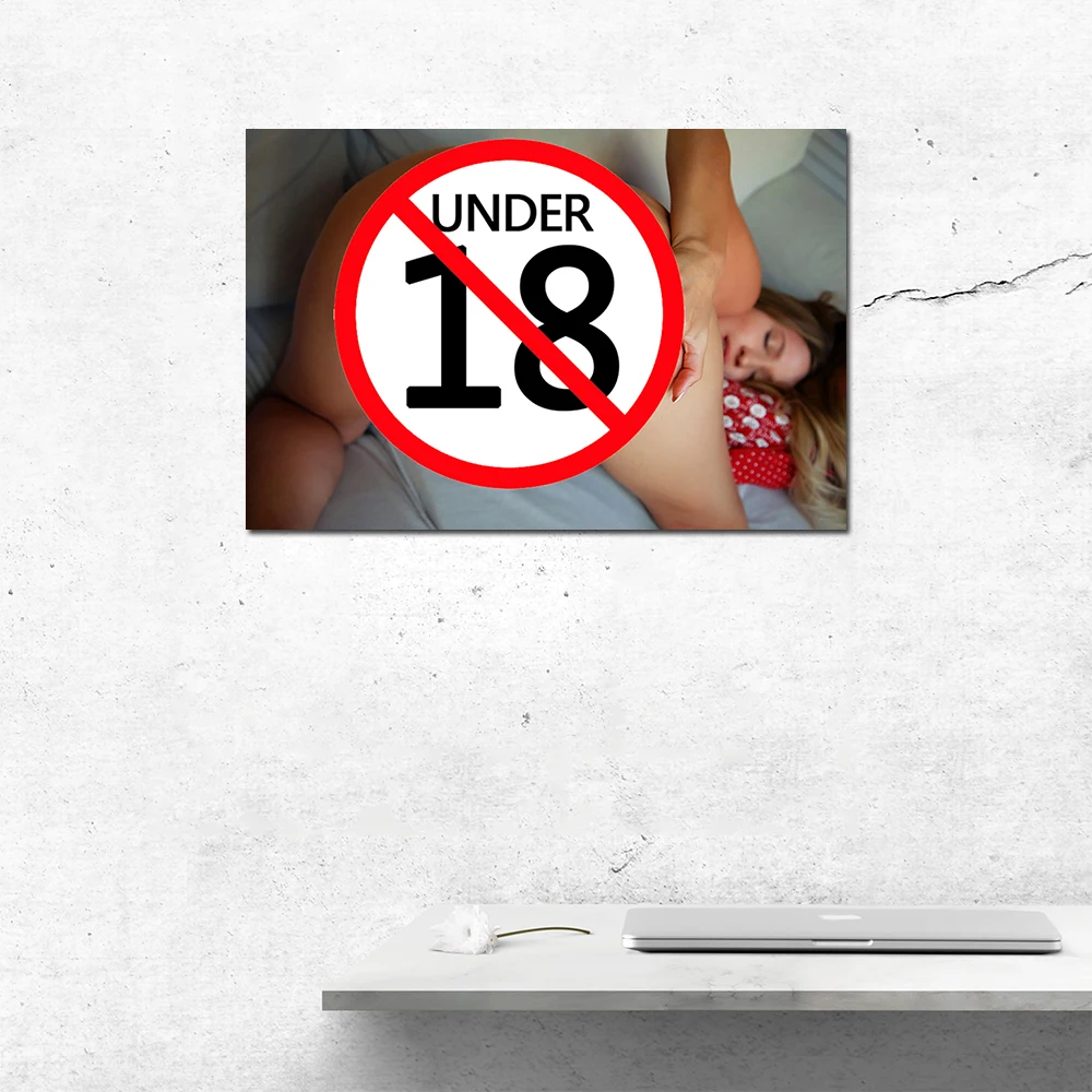 Uncensored Sexy Nude Girl Big Ass Pussy Poster Adult Canvas Painting Wall Art Decorative Pictures Wallpaper For Home Decor