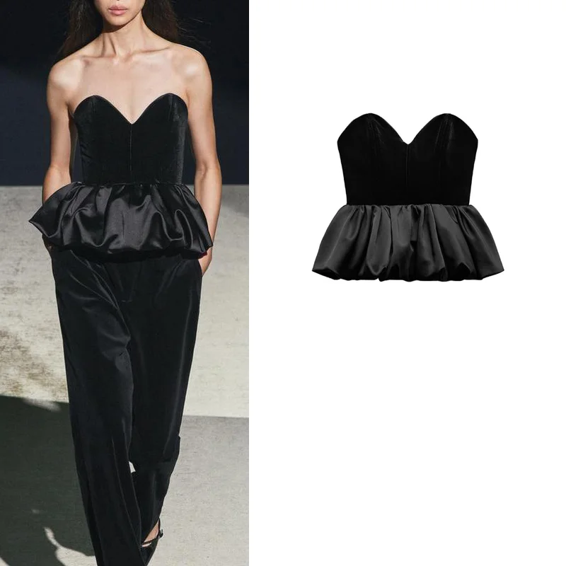 

Autumn Winter New Arrival Women's Velvet Heart Collar off oulder Top Faionable Le Single Piece ort Length ...