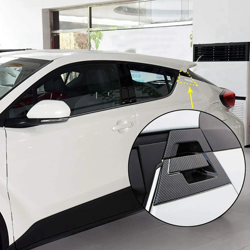 الجانب الخارجي الخلفي مقبض الباب إكسسوارات خارجية لأبواب السيارات غطاء الكسوة لتويوتا C-HR 2018 2019 2020 2021 2022