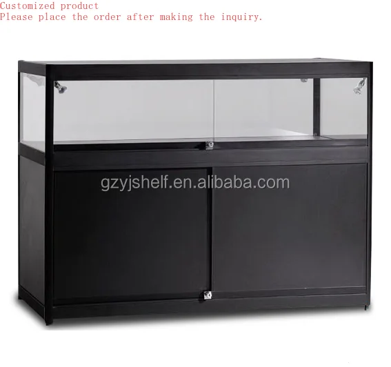 

Custom.Hot Sale Aluminum Simple Design Easy Assembled Glass Counter Display Cabinet