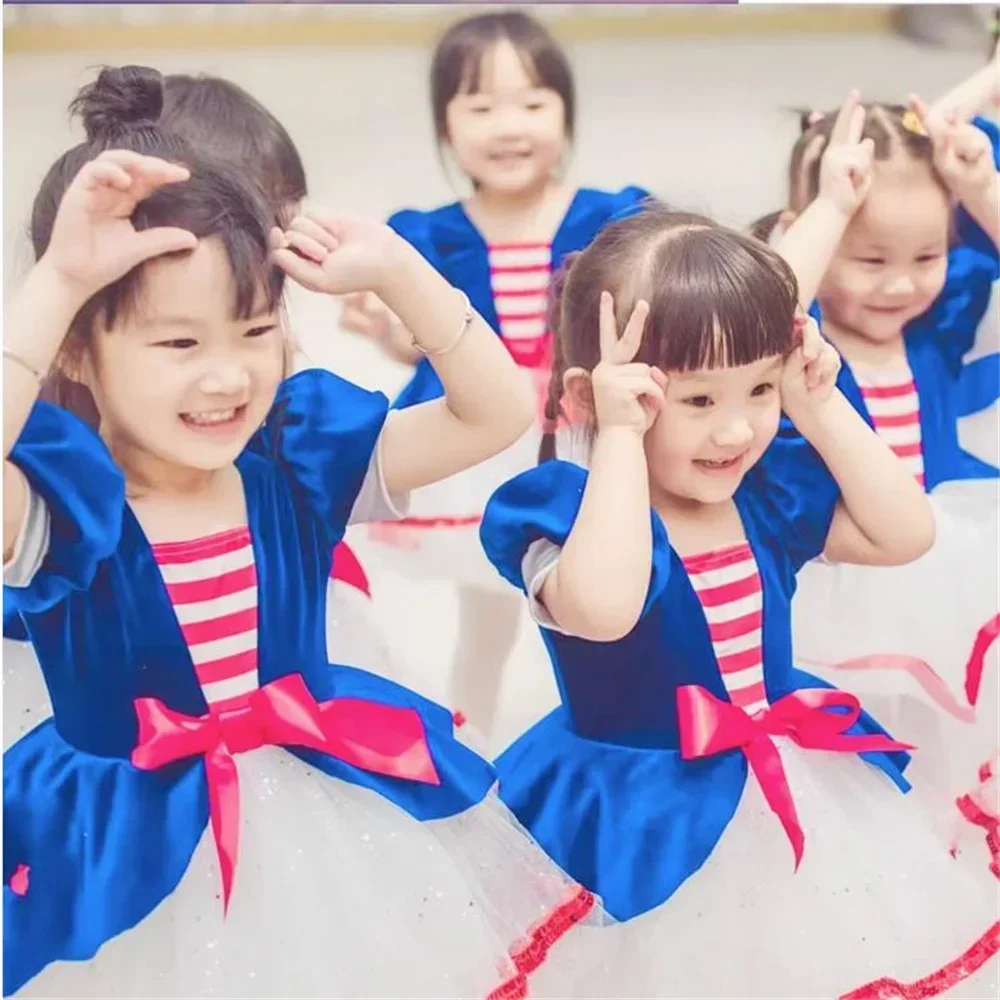 Tutú de Ballet profesional clásico para niños, Color azul, lago de los cisnes rojos, panqueque, tutú de bailarina, trajes de baile para fiesta, vestido de Ballet para niñas