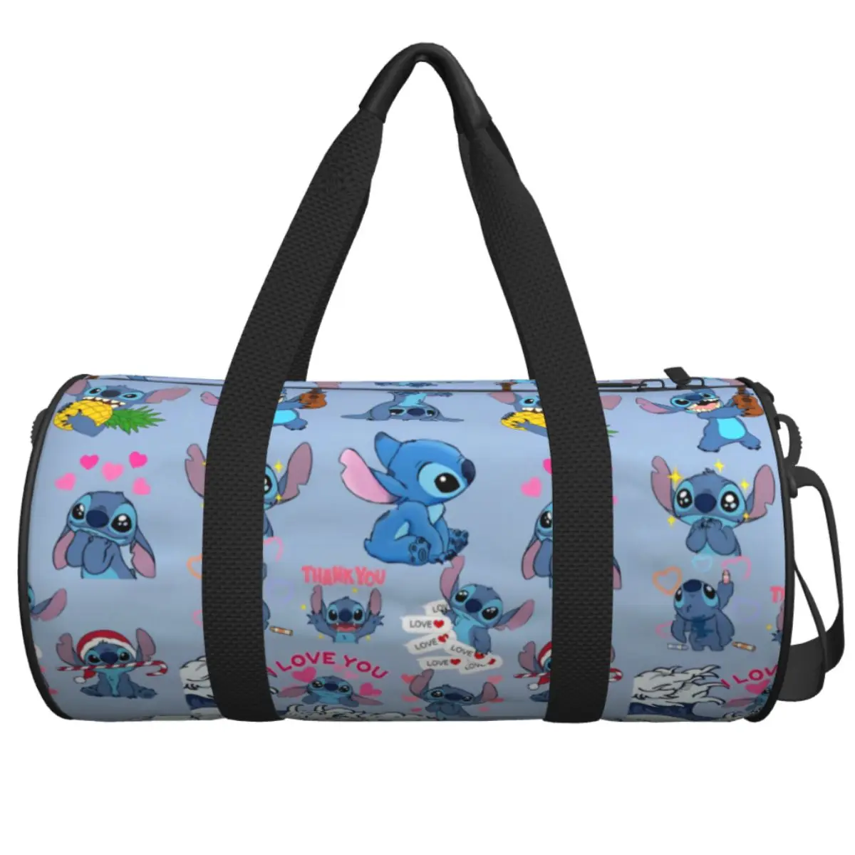 

Stitch Gym Bag Cartoon Kawaii Oxford Sports Bags with Shoes Swimming Pattern Handbag Vintage Fitness Bag For Men
