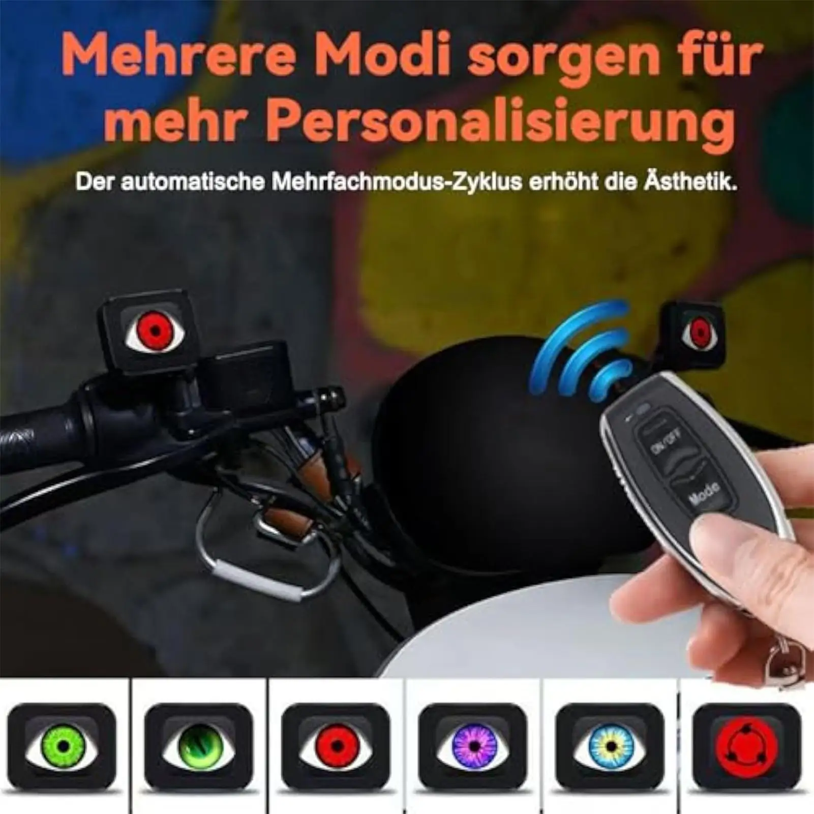 

Светодиодный динамический светильник для глаз дьявола 12-36 В, зеркало заднего вида для мотоцикла, светильник для глаз демона, водонепроницаемый декоративный набор для модернизации для мотоцикла