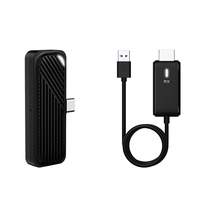 Transmisor receptor HD inalámbrico para compartir pantalla, receptor de espejo, cambiador de pantalla 1080P, receptor extensor de 50m para PC y TV