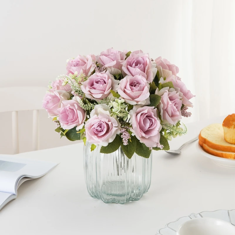Künstliche Blume Seidenrose Outdoor Garten Hochzeit Brautstrauß Weihnachtsdekoration Heimvase Tisch Festival Party DIY Geschenkbox – Detail 10