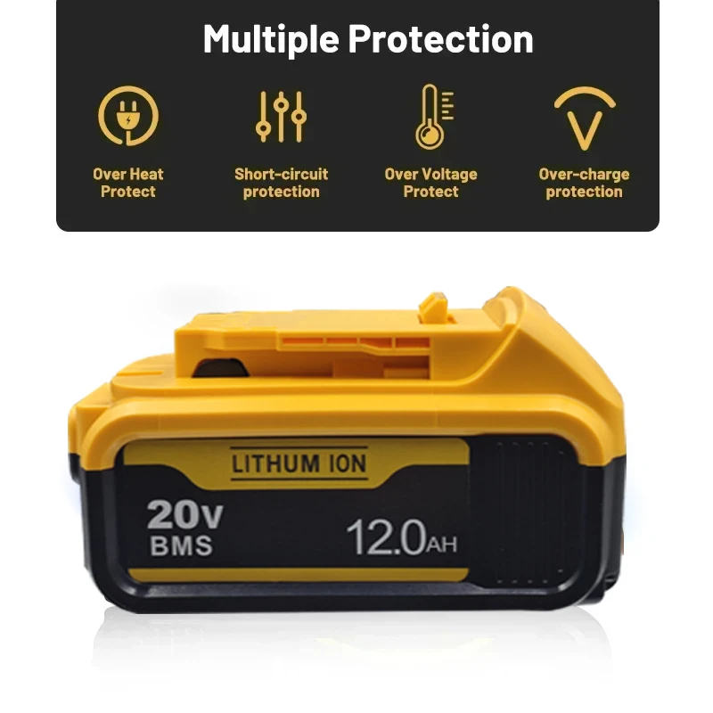 Dobíjecí lithium-iontová baterie 20V MAX může nahradit baterii Dewalt 18/20V vhodnou pro nářadí Dewalt DCF922 DCF850 DCD796 - náhled 5