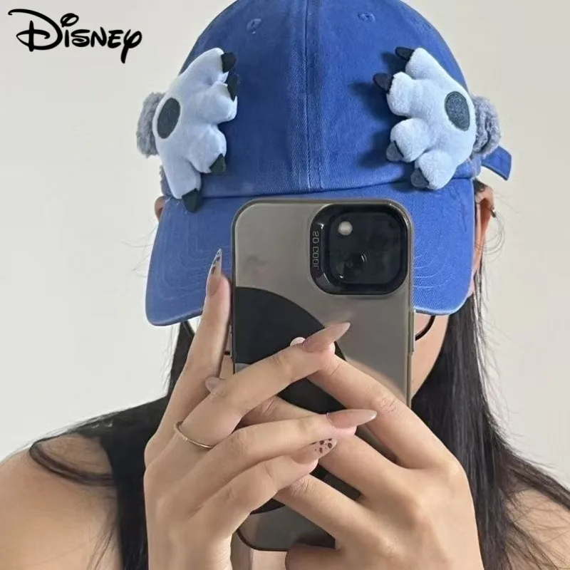 Boné de beisebol bonito dos desenhos animados da disney para meninas, boné de proteção solar casual ao ar livre elegante e personalizado