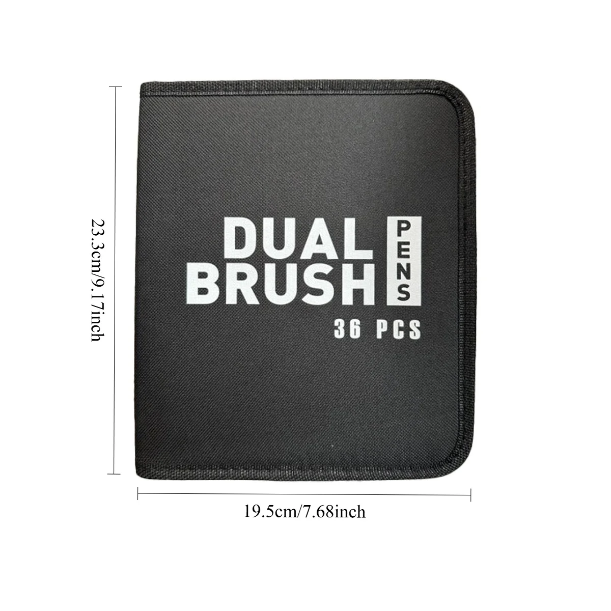 36hole pen curtain black folding pencil case Color pencil pen insert Professional painting pencil bag student stationery