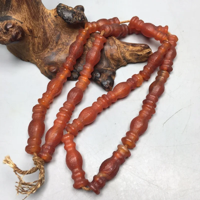 

Ониксовое ожерелье-патина, антикварные аксессуары, бусины, браслет из старого агата