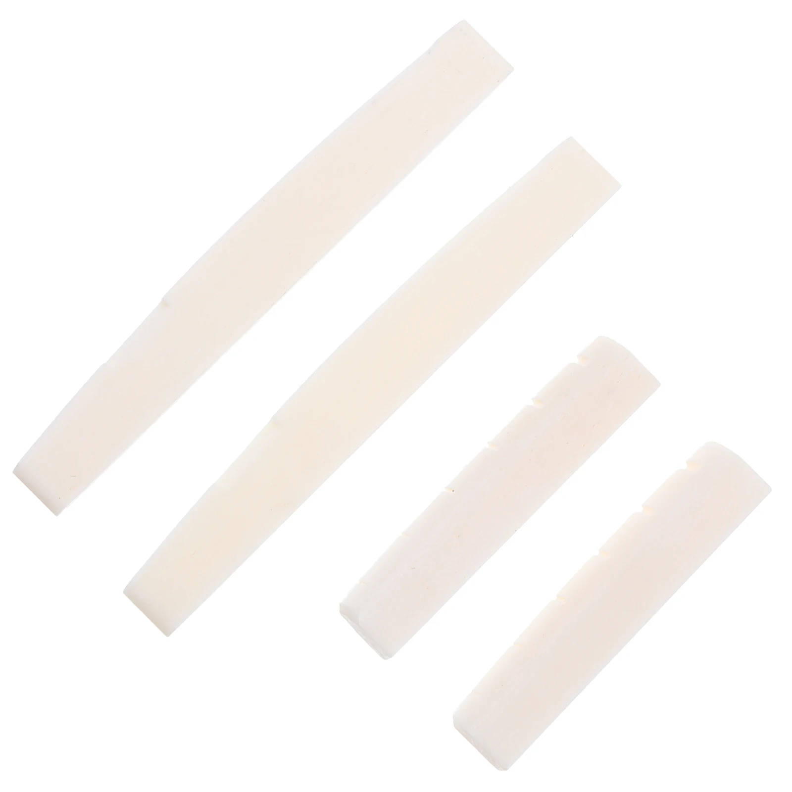 

2 Sets Bridge Saddle Nut Replacement Parts Acoustic Folk Guitar Durable Light Easy Install Enhance Tone Clarity Sound Quality