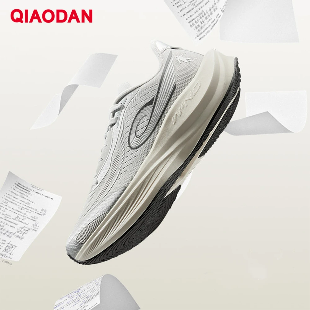 QIAODAN WIND 3TR Men's Marathon Running Shoes 2026 Thick Sole Cushioning Sport Shoes Male Gym Lightweight Sneakers QDB023252297